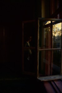 Between light and shadow.