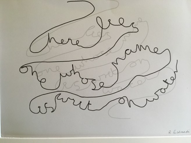 Words written on Keats Grave